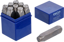 Set poansoane / pansoane cu cifre 0 la 8 / 12mm DIN 1451 BGS Technic 3040 Set poansoane / pansoane cu cifre 0 la 8 / 12mm DIN 1451 BGS Technic 3040