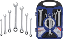 Chei combinate cu clichet 8 - 19mm BGS Technic (7 piese)  Chei combinate cu clichet 8 - 19mm BGS Technic (7 piese)