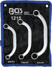 Chei inelare semi-luna Spanner 10 - 19mm BGS Technic (3 piese)  Chei inelare semi-luna Spanner 10 - 19mm BGS Technic (3 piese)