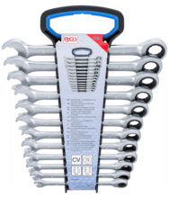 Set chei combinate fixe si inelare cu clichet 12 piese BGS Technic 6545 Set chei combinate fixe si inelare cu clichet 12 piese BGS Technic 6545