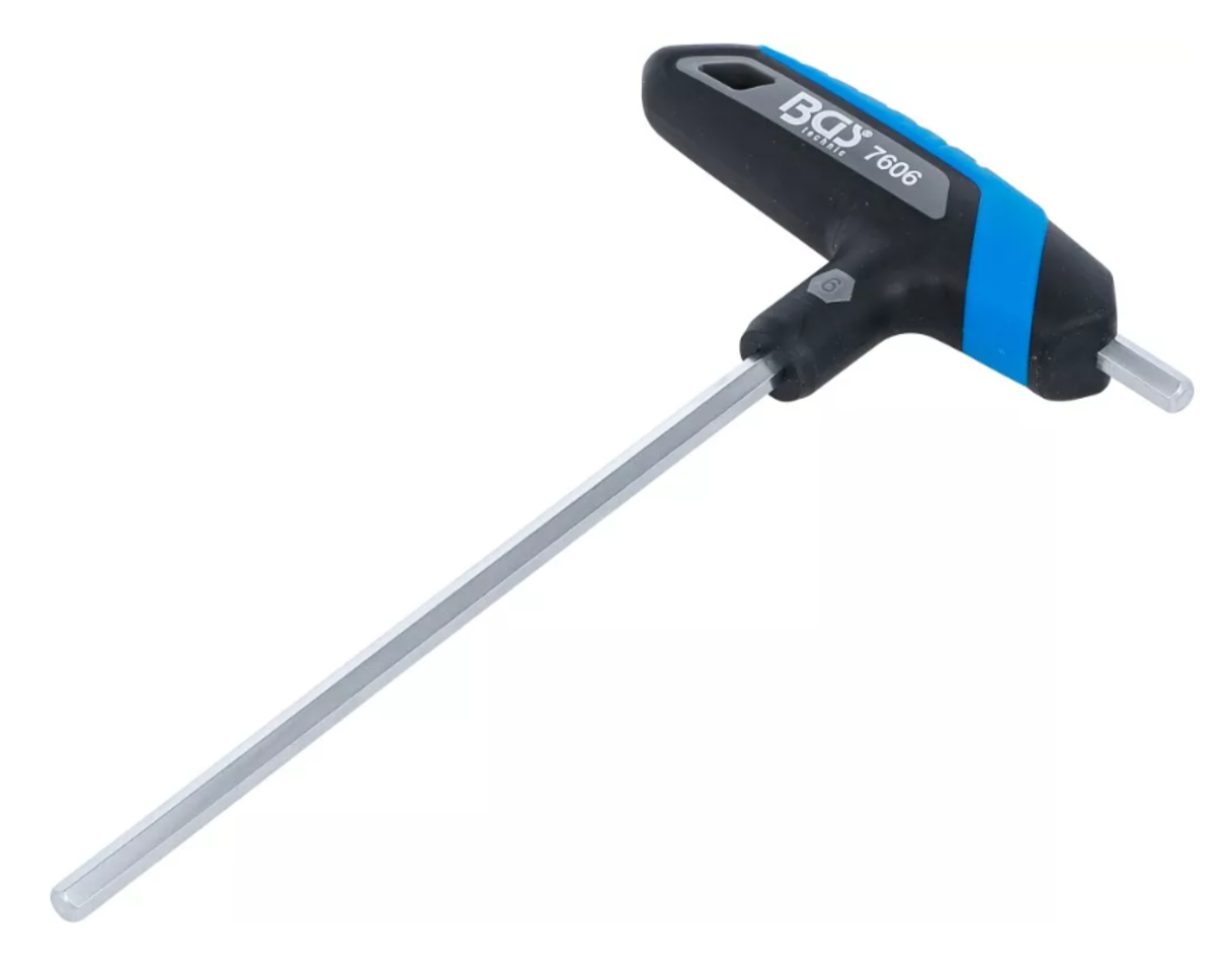 Surubelnita imbus 6mm cu maner in T BGS Technic 7606 Surubelnita imbus 6mm cu maner in T BGS Technic 7606