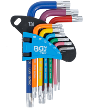 Set chei tip L Profil T T10-T50 9 piese BGS Technic 74457