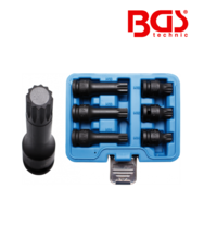 Set cu biti spline XZN 1/2" - 6 piese BGS Technic 5380 Set cu biti spline XZN 1/2" - 6 piese BGS Technic 5380
