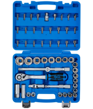 Trusa chei tubulare 1/2" in 12 colturi 8-32mm + accesorii 51piese BGS Technic 74509 Trusa chei tubulare 1/2" in 12 colturi 8-32mm + accesorii 51piese BGS Technic 74509