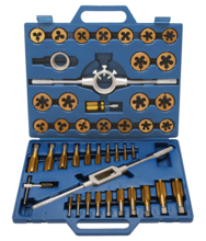 Trusa cu filiere si tarozi M6 - M24 Titanate BGS Technic Trusa cu filiere si tarozi M6 - M24 Titanate BGS Technic