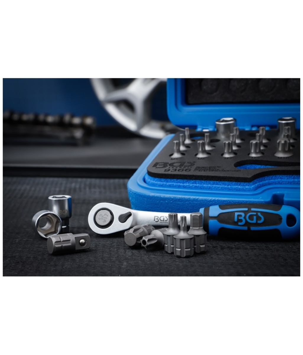 Set biti si chei tubulare 44 piese BGS Technic 9366  Set biti si chei tubulare 44 piese BGS Technic 9366