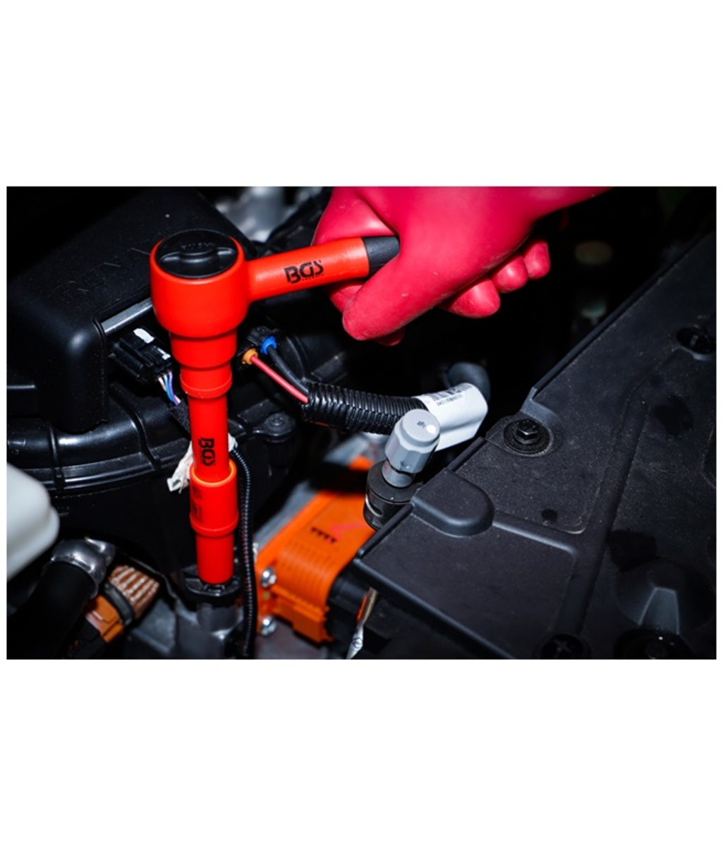 Set chei tubulare VDE 3/8" 7-22 mm 12 piese BGS Technic 7133 Set chei tubulare VDE 3/8" 7-22 mm 12 piese BGS Technic 7133