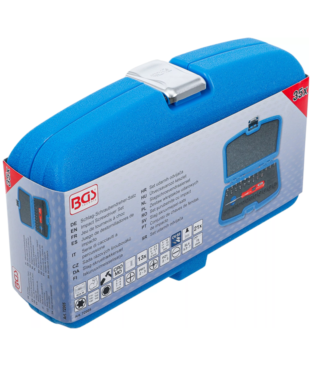 Set surubelnite de impact 1/4" 36 piese BGS Technic 72005 Set surubelnite de impact 1/4" 36 piese BGS Technic 72005