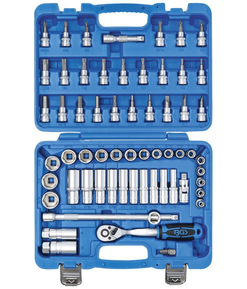 Trusa de scule 3/8"  in inch 61 piese BGS Technic 2215 Trusa de scule 3/8"  in inch 61 piese BGS Technic 2215