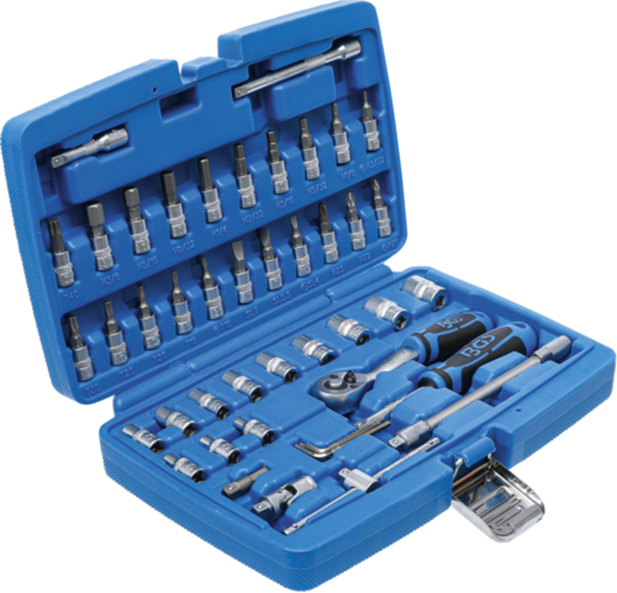 Trusa tubulare si accesorii 1/4" 46 piese BGS Technic 2141 Trusa tubulare si accesorii 1/4" 46 piese BGS Technic 2141