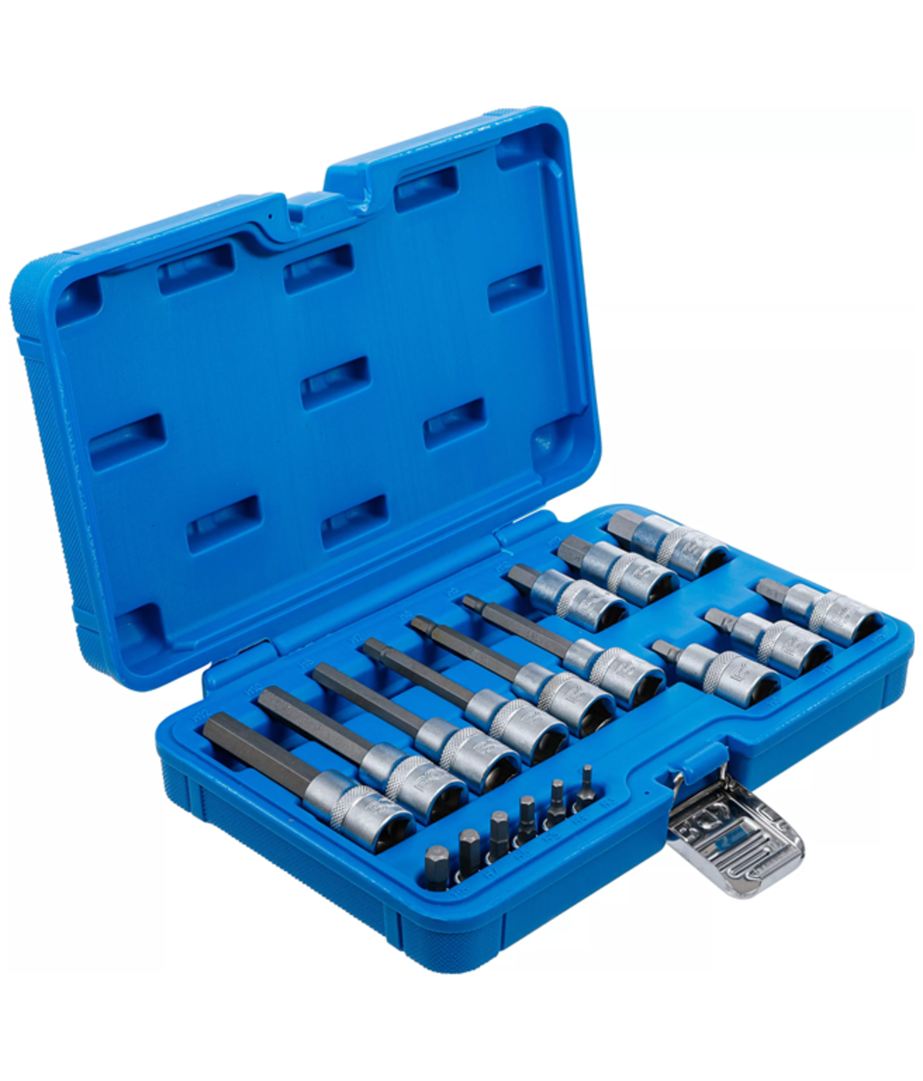 Set biti imbus hexagonali 1/4" - 1/2” 18 piese BGS Technic 5171