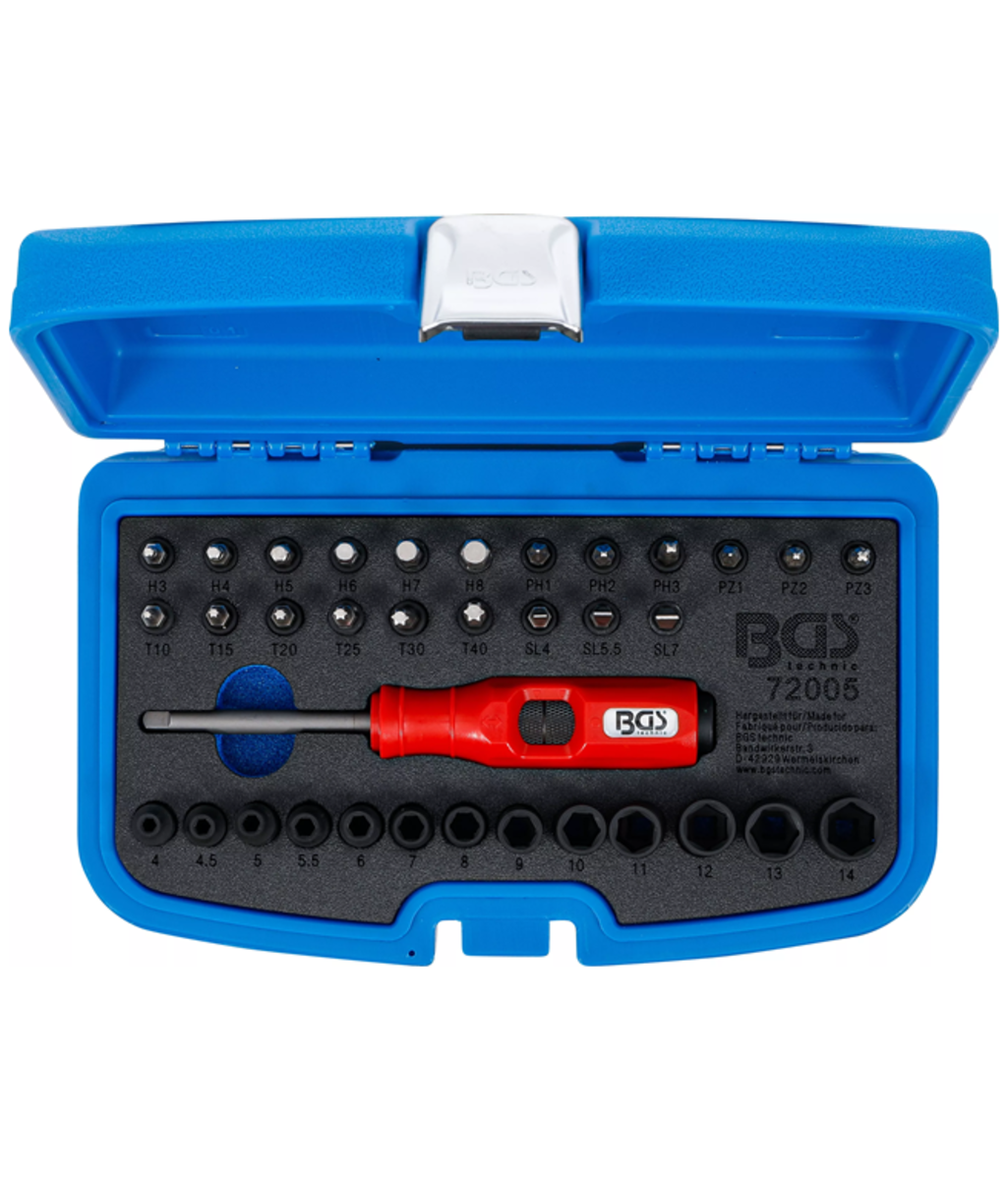 Set surubelnite de impact 1/4" 36 piese BGS Technic 72005 Set surubelnite de impact 1/4" 36 piese BGS Technic 72005