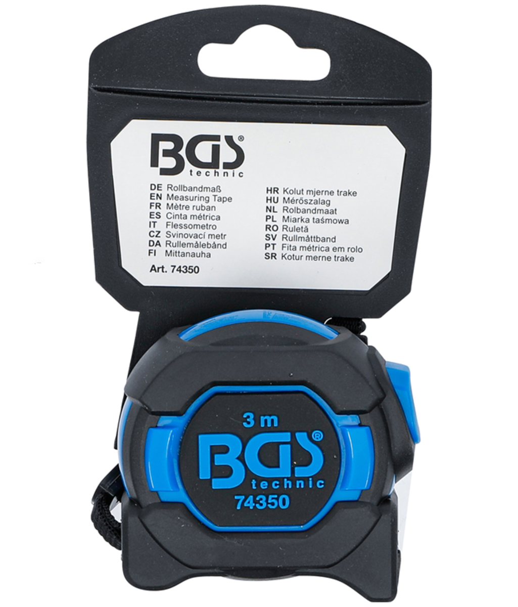 Ruleta 16mmx3m BGS Technic 74350 Ruleta 16mmx3m BGS Technic 74350