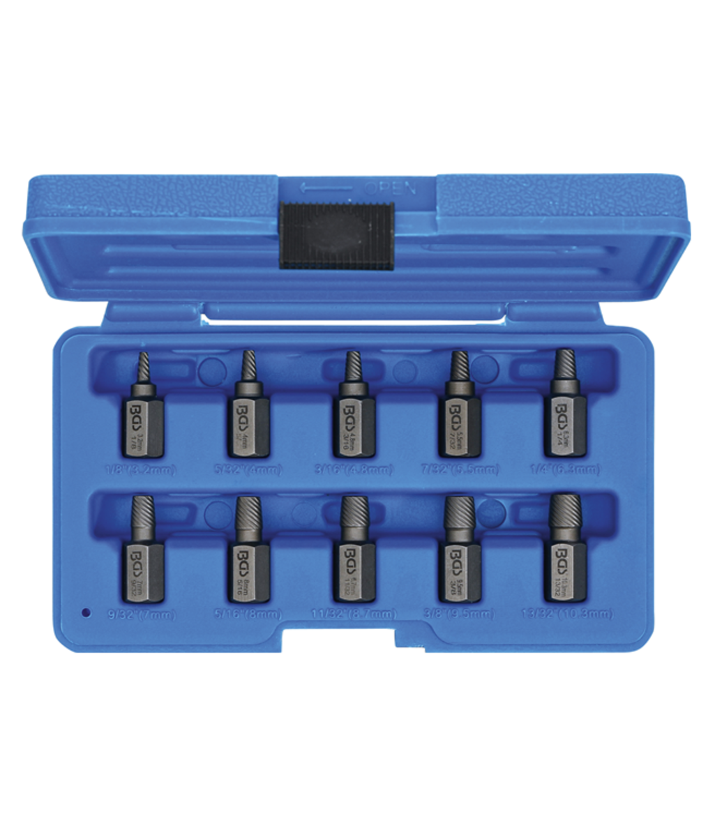 Set extractoare suruburi 10 piese BGS Technic 8547 Set extractoare suruburi 10 piese BGS Technic 8547