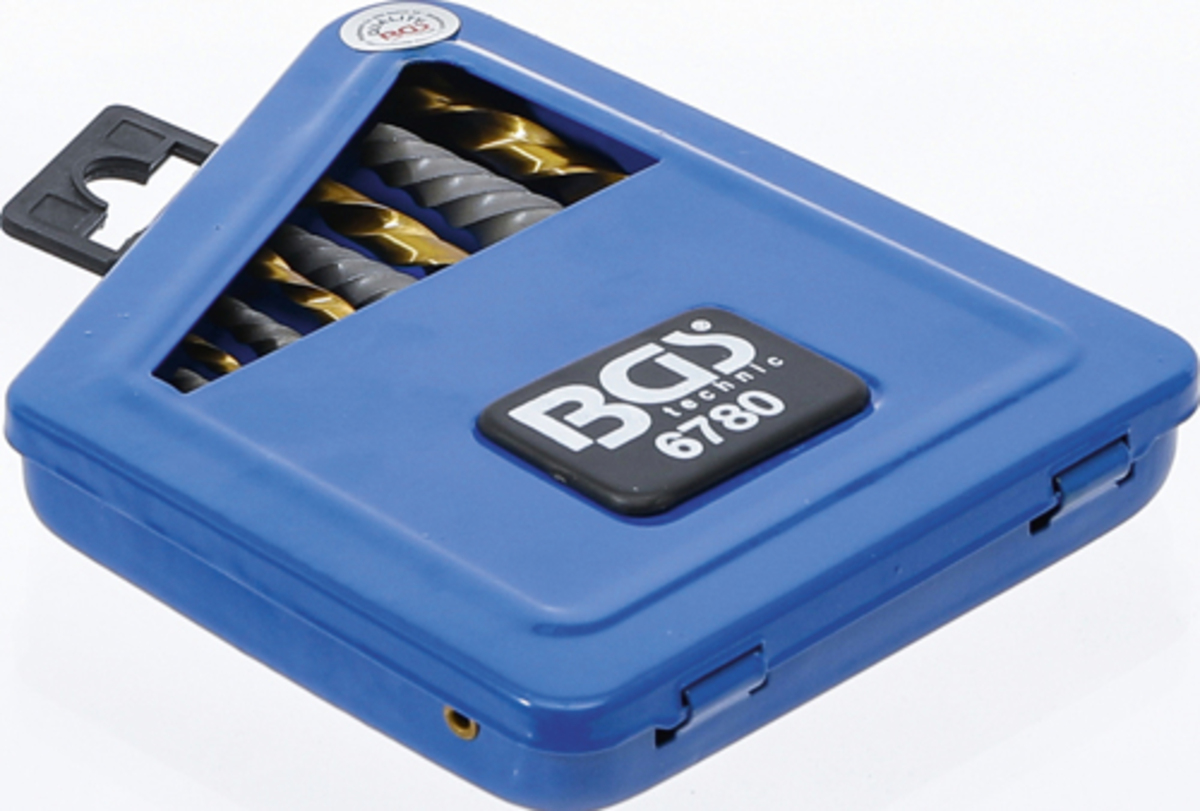 Trusa extractoare suruburi rupte + burghie 2 - 7.5mm BGS Technic 6780 Trusa extractoare suruburi rupte + burghie 2 - 7.5mm BGS Technic 6780