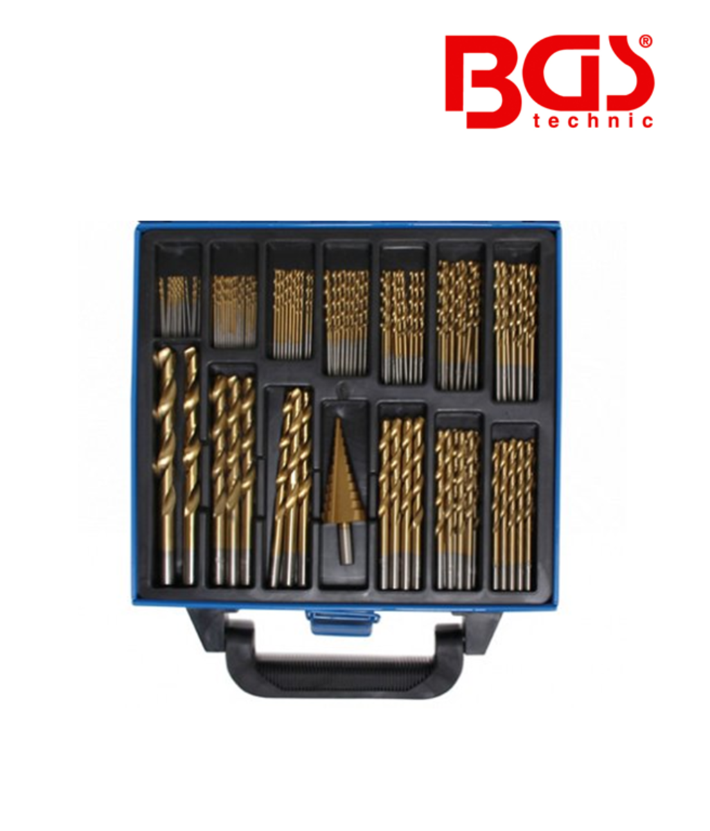Set burghie 1-10mm HSS titan 119 piese BGS Technic 2009