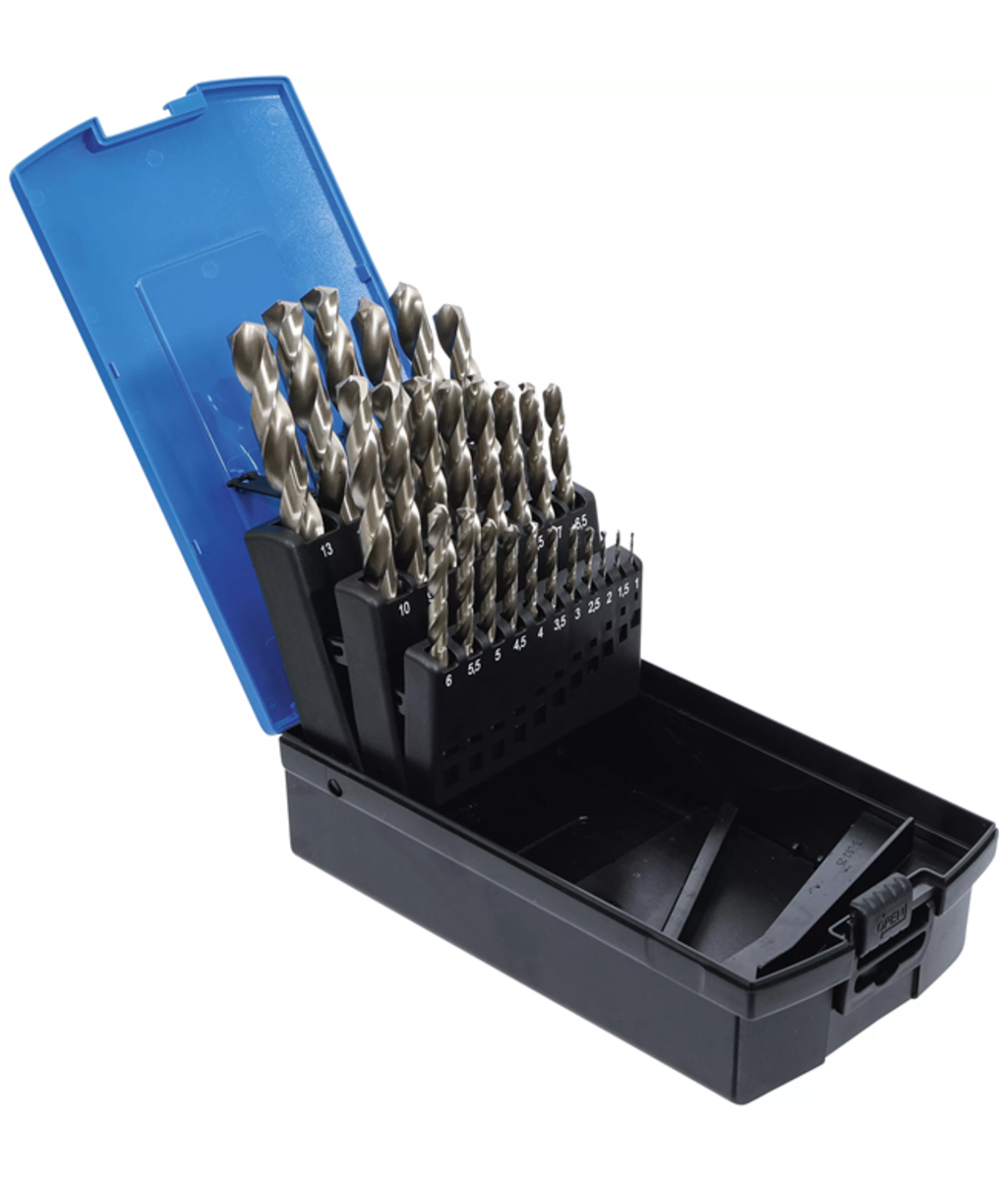 Set burghie HSS Ø 1 - 13 mm pentru metal 26 piese BGS Technic 110 Set burghie HSS Ø 1 - 13 mm pentru metal 26 piese BGS Technic 110