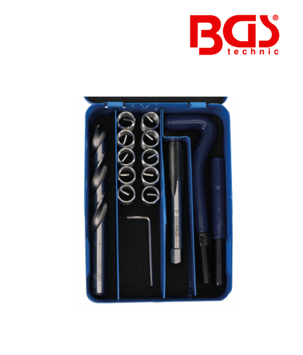 Set Helicoil pentru reparatii filete M12x1.5 - 14 piese BGS 9429