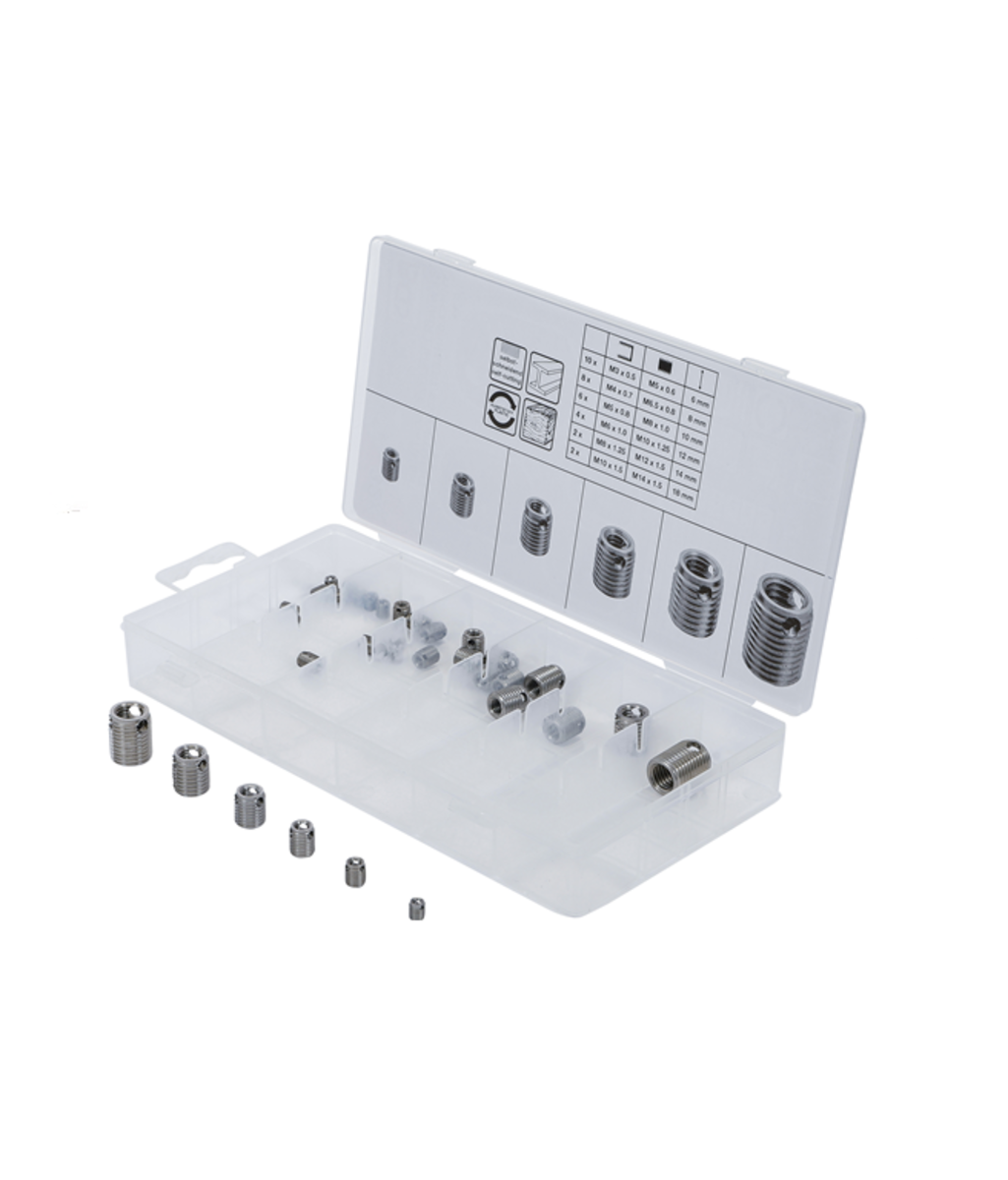 Set adaptoare filetate/autofiletante - 32 buc BGS Technic 6844 Set adaptoare filetate/autofiletante - 32 buc BGS Technic 6844