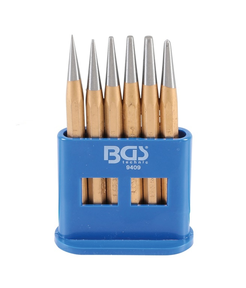 Set punctatoare/perforatoare 120mm / 1 - 5mm BGS Technic 9409 Set punctatoare/perforatoare 120mm / 1 - 5mm BGS Technic 9409