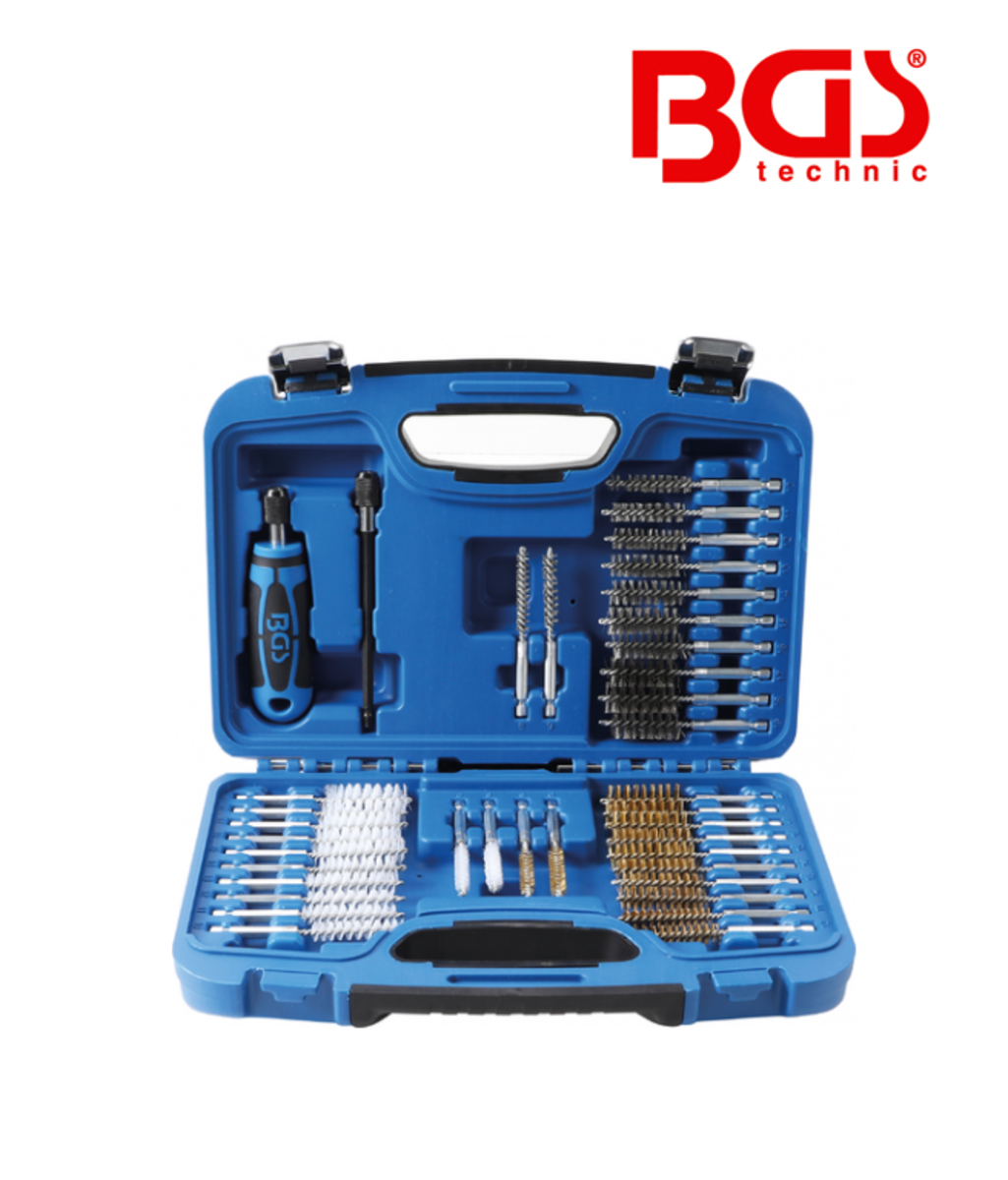 Set perii de sarma si plastic cu antrenare pentru autofiletanta 38 piese BGS Technic 3078