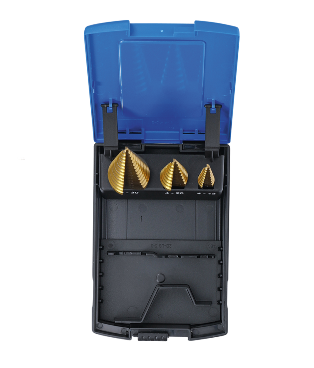 BGS  Set burghie in trepte 4-12mm, 4-20mm, 4-30mm 3 piese BGS Technic 1624