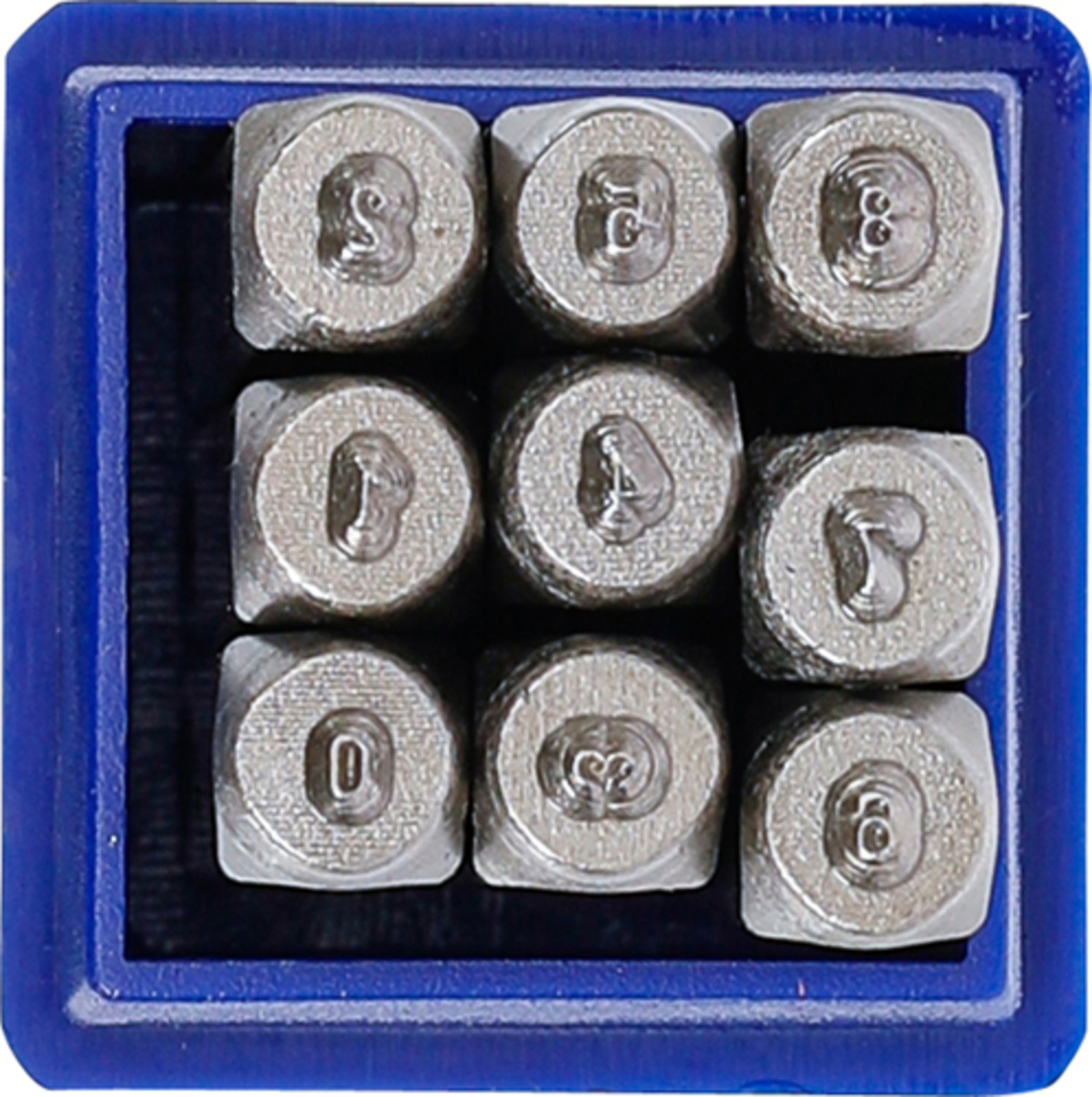 Set poansoane / pansoane cu cifre 0 la 8 / 2mm DIN 1451 BGS Technic 3031