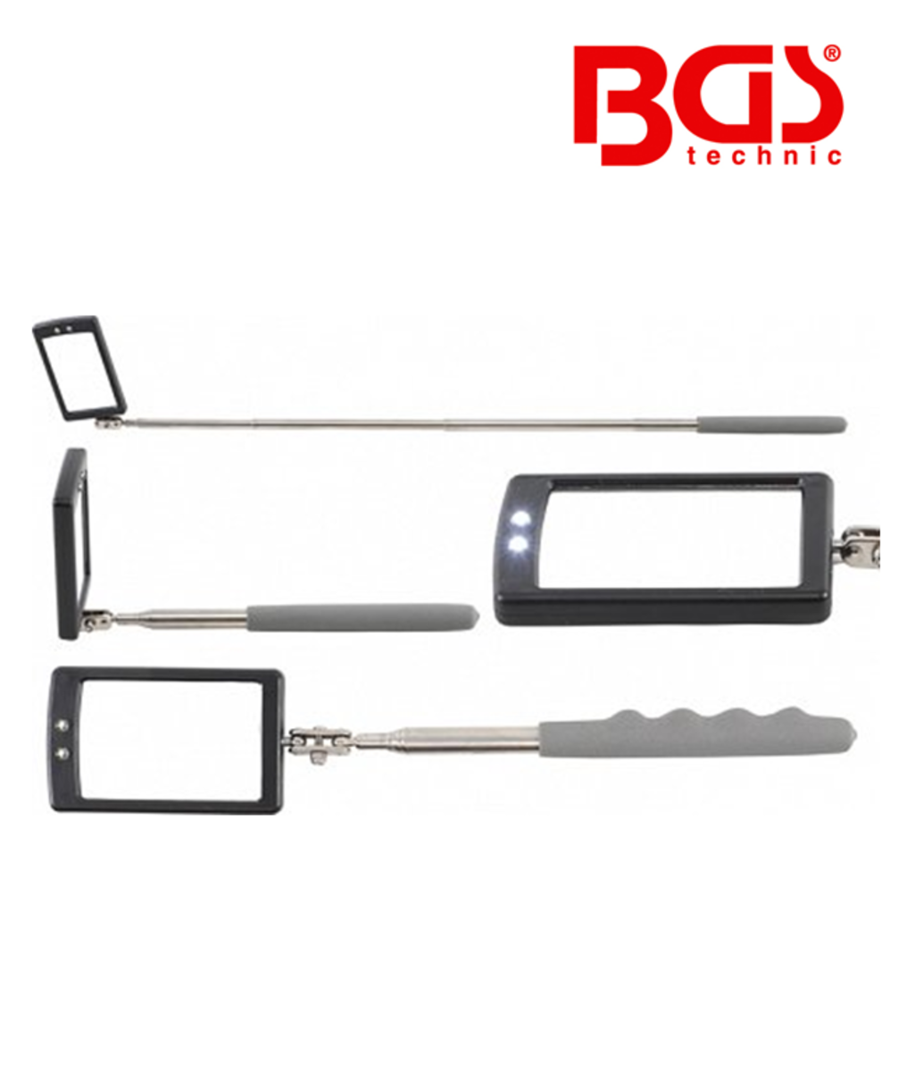Oglinda telescopica de inspectie cu LED 290-876 mm BGS Technic 99302