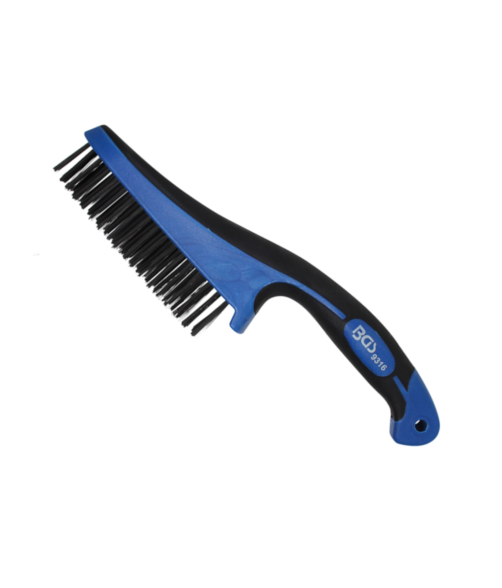 Perie de sarma cu maner plastic 282 mm BGS Technic 9316