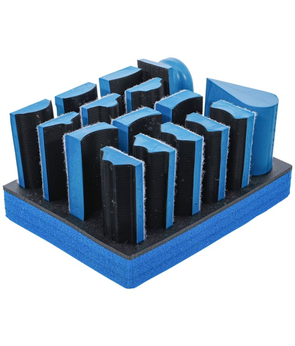 Set blocuri de slefuire cu scai 16 piese BGS Technic 74365 Set blocuri de slefuire cu scai 16 piese BGS Technic 74365