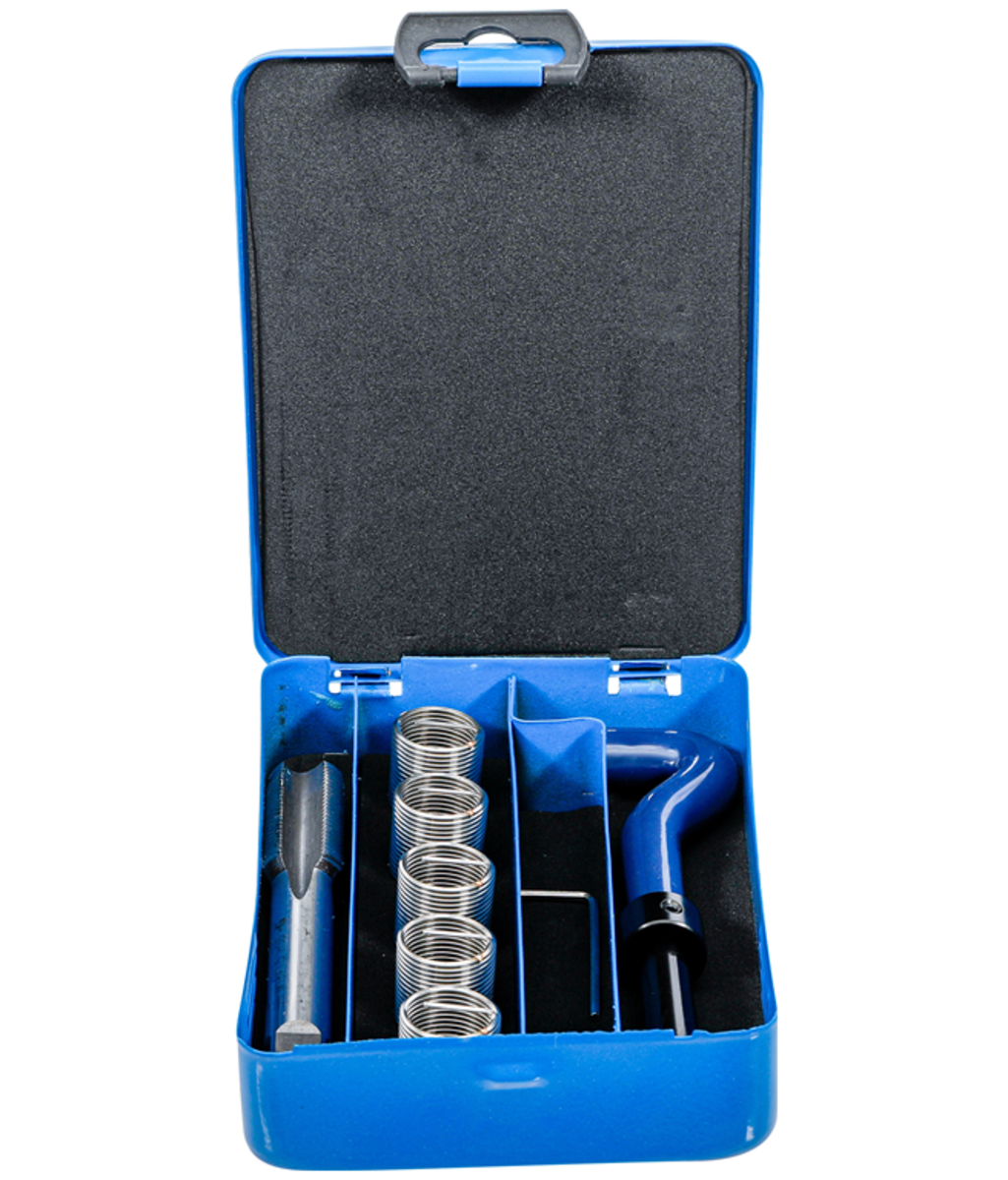 Set Helicoil pentru reparatii filete M18x1.5 - 7 piese BGS 9433 Set Helicoil pentru reparatii filete M18x1.5 - 7 piese BGS 9433