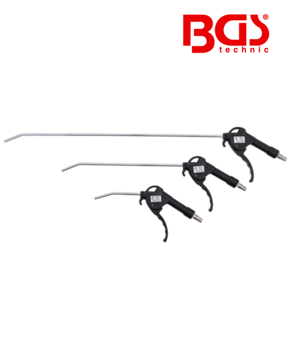 Set pistoale de suflat cu aer comprimat lungime 110/300/500mm 3 piese BGS Technic 3294