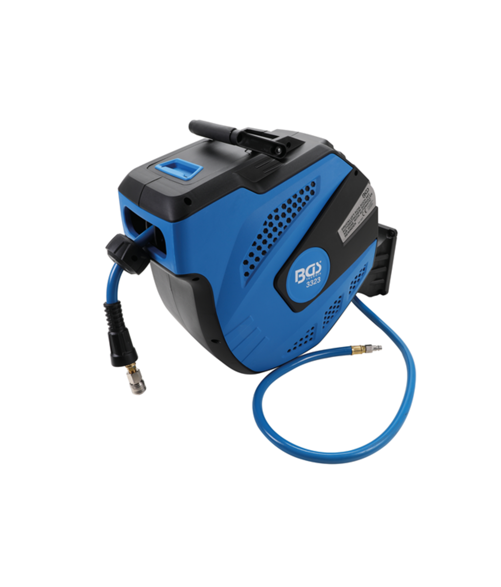 Furtun de aer pe rola cu strangere automata 12+2 metri BGS Technic 3323