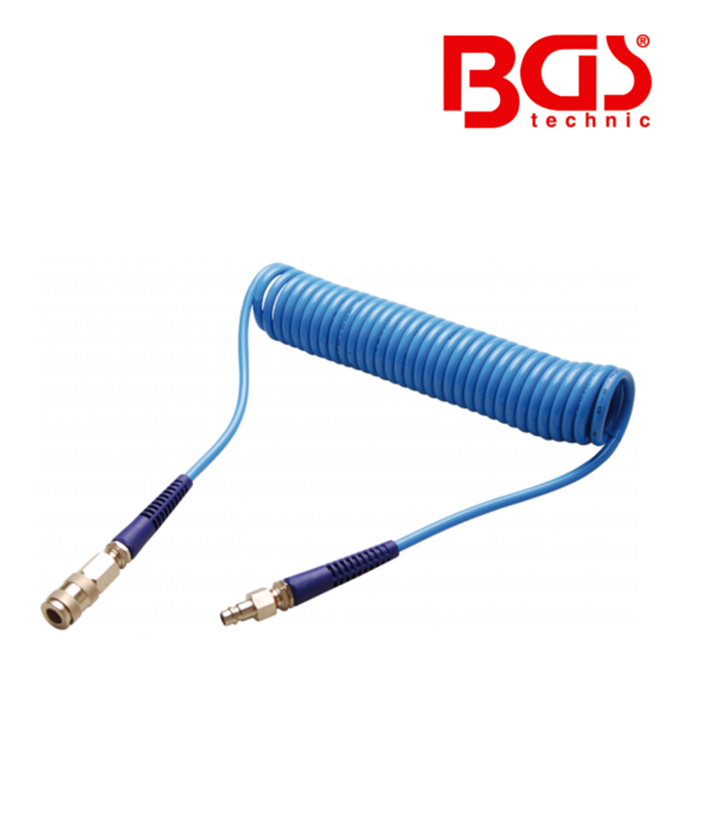 Furtun de aer spiralat cu diametru interior 5mm - exterior 8mm - lungime 6m BGS Technic 66540 Furtun de aer spiralat cu diametru interior 5mm - exterior 8mm - lungime 6m BGS Technic 66540