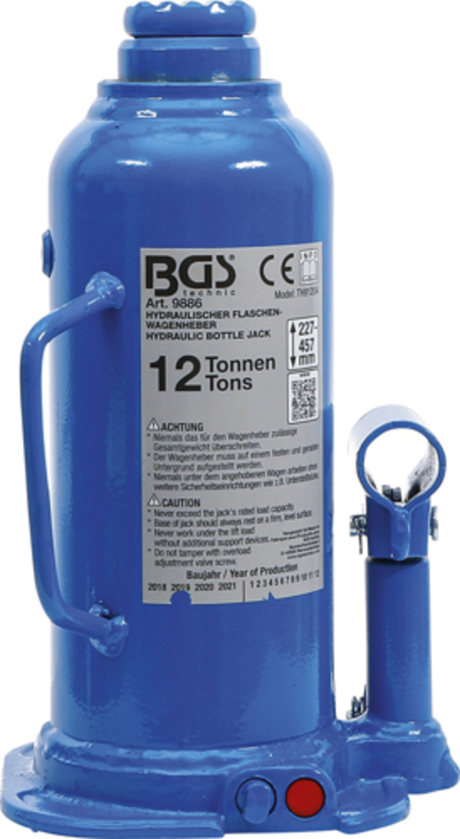 Cric hidraulic profesional tip butelie 12 tone BGS Technic 9886 Cric hidraulic profesional tip butelie 12 tone BGS Technic 9886