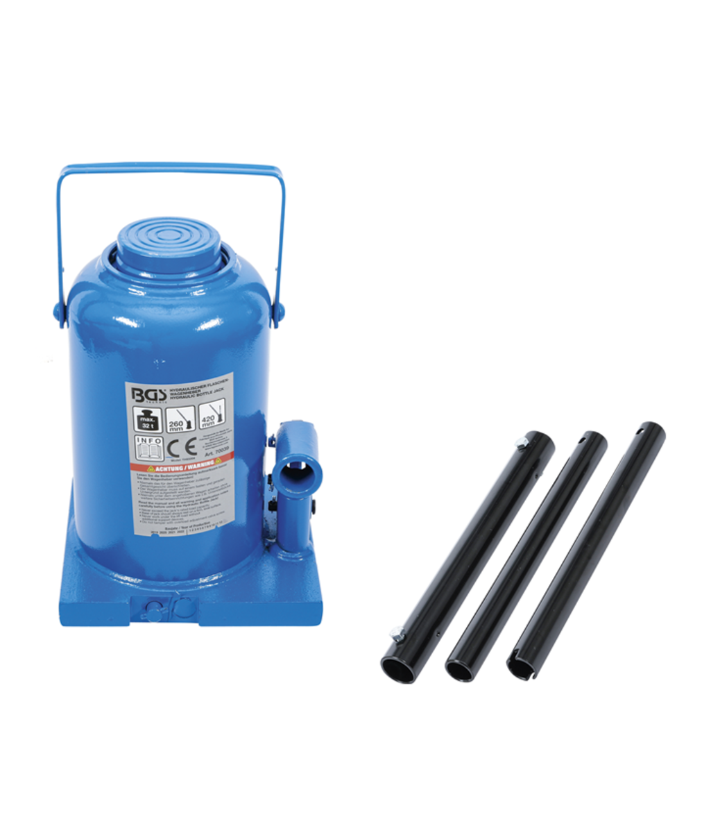 Cric hidraulic profesional tip butelie 32 tone  BGS Technic 70039