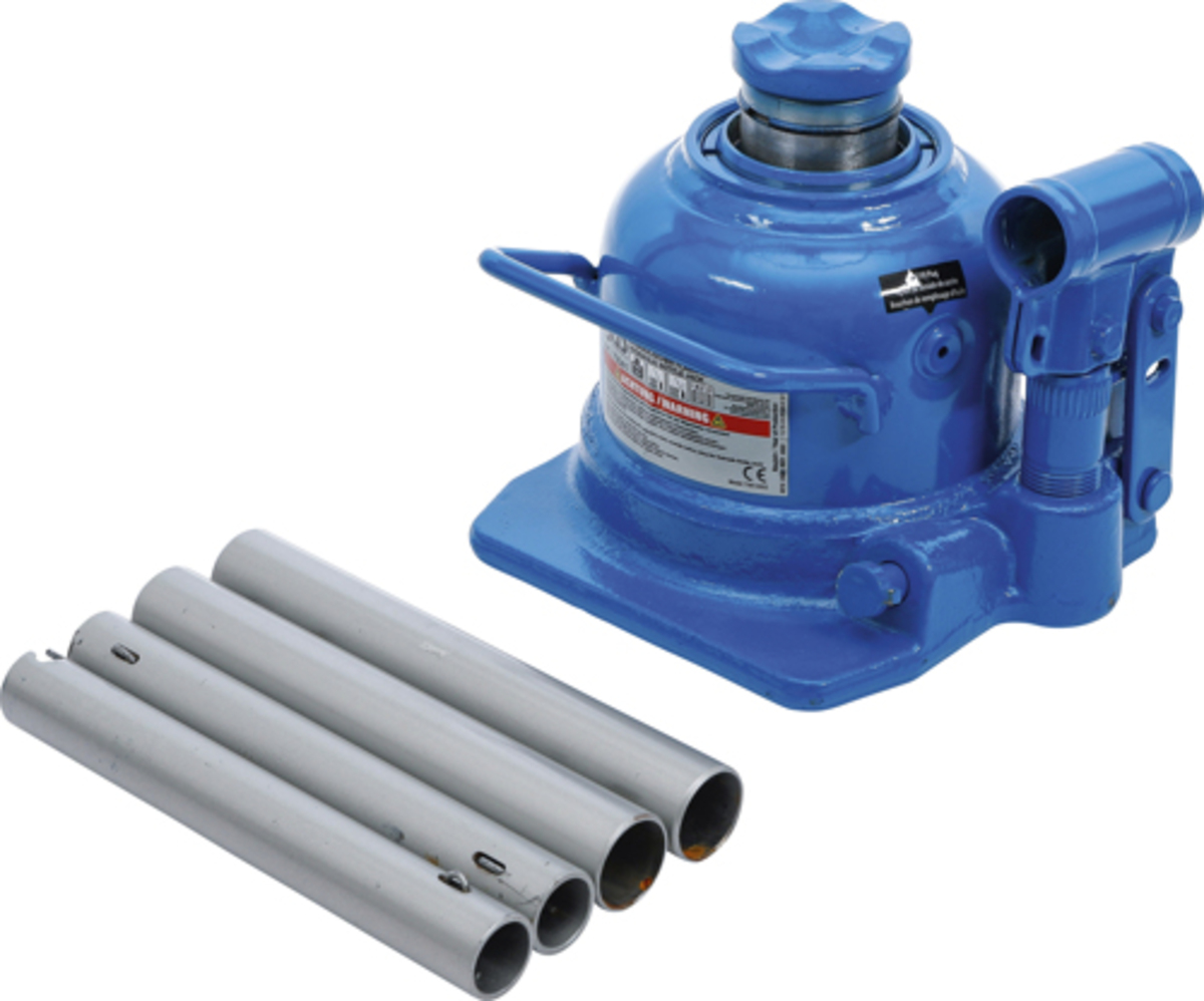 Cric hidraulic tip butelie jos cu cilindru dublu 10 tone BGS Technic 70041