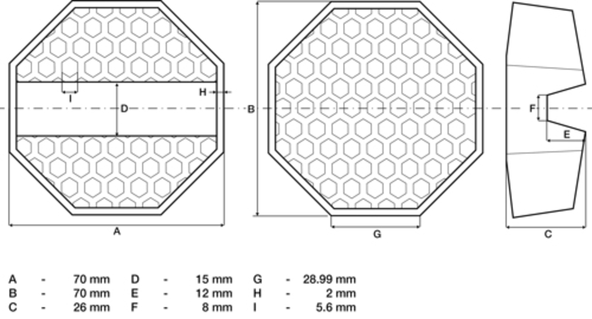 Tampon de cauciuc pentru cric vehicule 70 x 70 x 26 mm BGS Technic 72109 Tampon de cauciuc pentru cric vehicule 70 x 70 x 26 mm BGS Technic 72109