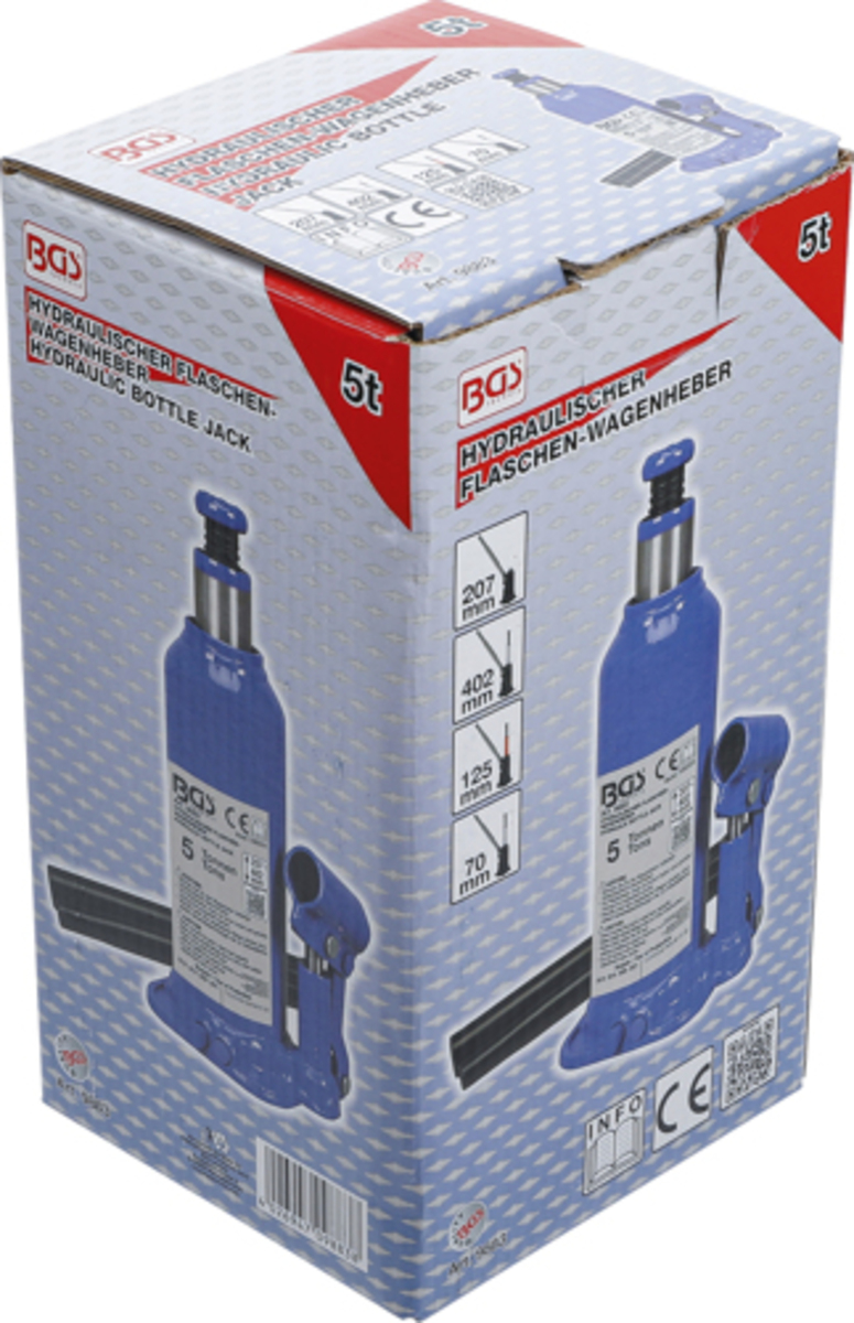 Cric hidraulic profesional tip butelie 5 tone BGS Technic 9883 Cric hidraulic profesional tip butelie 5 tone BGS Technic 9883