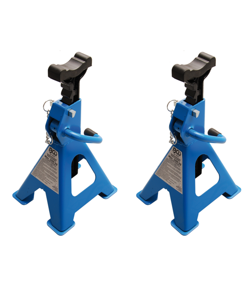 Set de 2 capre de sustinere cu capacitate 2 tone BGS Technic Set de 2 capre de sustinere cu capacitate 2 tone BGS Technic