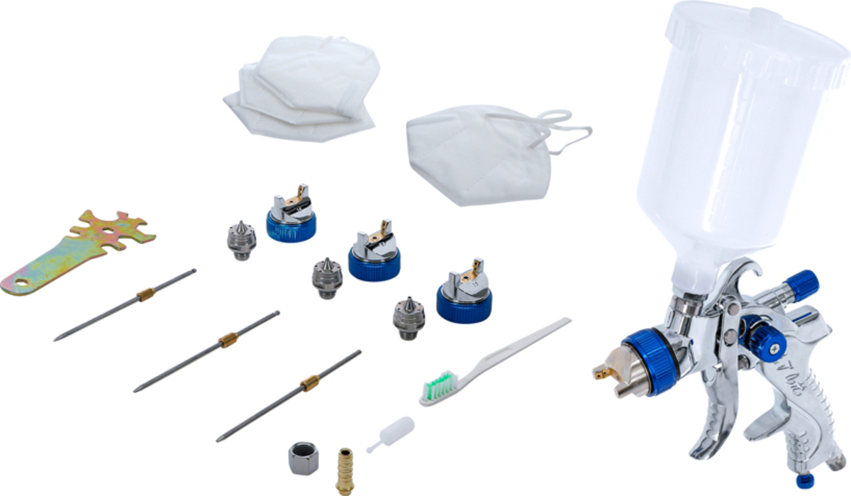 Pistol de vopsit cu duza 1.4 - 1.7 - 2.0 / 600ml BGS Technic 70048 Pistol de vopsit cu duza 1.4 - 1.7 - 2.0 / 600ml BGS Technic 70048