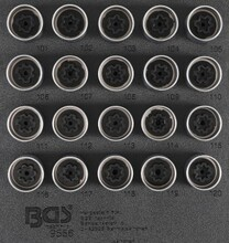 Set chei  antifurt pentru Opel (Tip A) 20 piese BGS Technic 9556