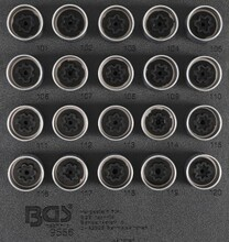 Set chei  antifurt pentru Opel (Tip A) 20 piese BGS Technic 9556 Set chei  antifurt pentru Opel (Tip A) 20 piese BGS Technic 9556