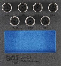 Set chei  antifurt pentru Opel (Tip D) 7 piese BGS Technic 9559