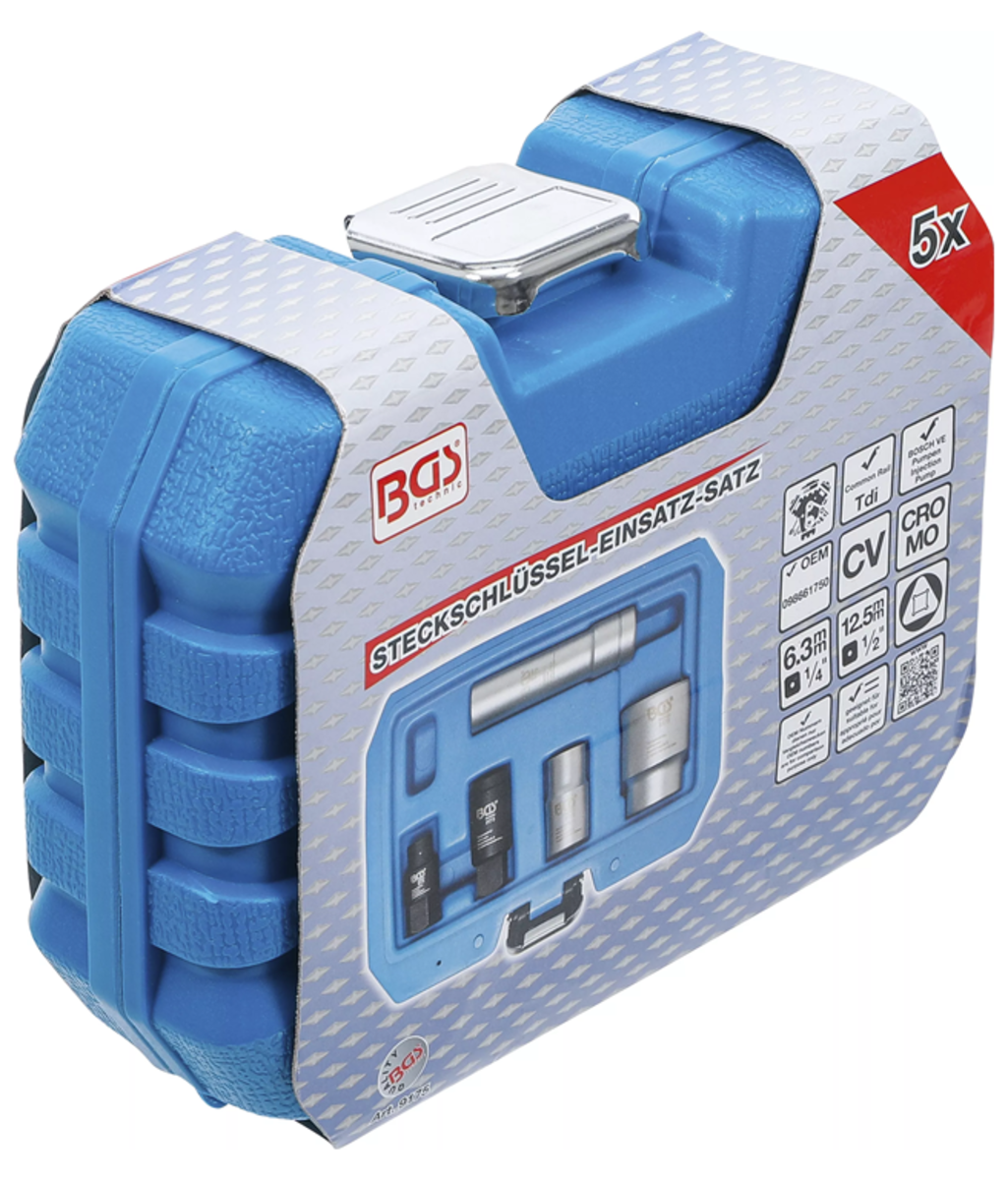 Trusa speciala cu tubulare pentru montarea/demontarea pompelor de injectie Diesel Bosch 9175 BGS Technic Trusa speciala cu tubulare pentru montarea/demontarea pompelor de injectie Diesel Bosch 9175 BGS Technic