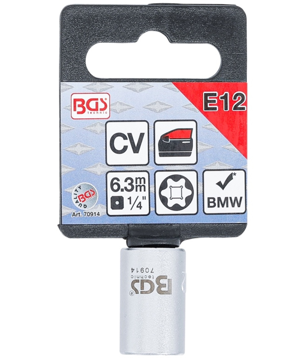 Cheie tubulara speciala 1/4"-E12 BGS Technic 70914 Cheie tubulara speciala 1/4"-E12 BGS Technic 70914