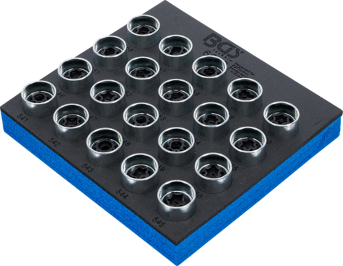 Set chei pentru antifurt roti VAG  20 piese BGS Technic 6659 Set chei pentru antifurt roti VAG  20 piese BGS Technic 6659