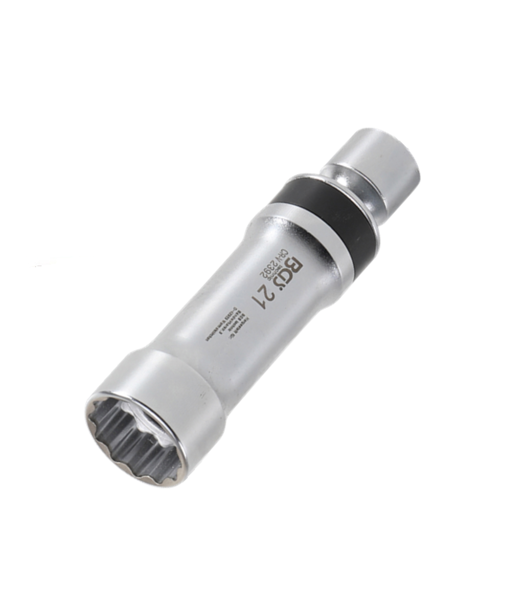 Cheie tubulara pentru bujii de 21mm in 12 colturi cu arc pentru fixare Cheie tubulara pentru bujii de 21mm in 12 colturi cu arc pentru fixare