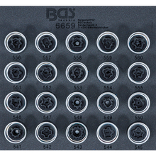 Set chei pentru antifurt roti VAG  20 piese BGS Technic 6659