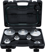 Trusa chei din aluminiu pentru filtre de ulei cu furtun de scurgere 8 piese BGS Technic 72054 Trusa chei din aluminiu pentru filtre de ulei cu furtun de scurgere 8 piese BGS Technic 72054